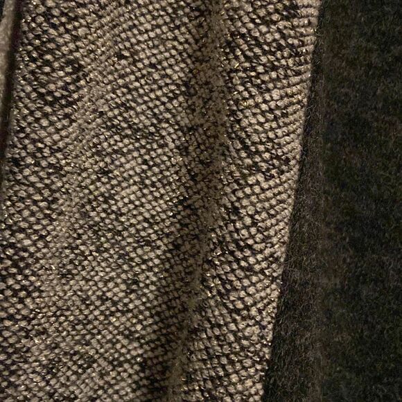 The Pyramid Collection Cardigan Small Gray Mixed Media Button Front - Picture 4 of 9